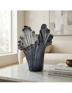 Murano Glass Vase Incontro Black 2