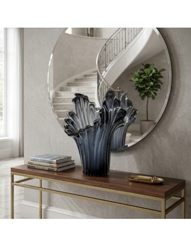 Murano Glass Vase Incontro Black