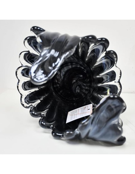 Murano Glass Vase Incontro Black