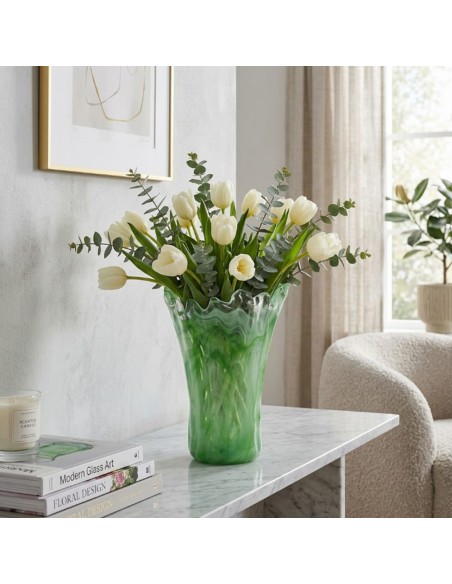 Murano Glass Milord Green Vase 