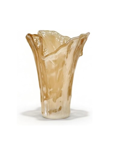 Vortice Miele Vaso in Vetro di Murano 