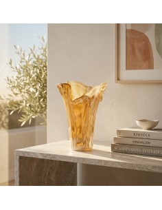 Honey Murano Glass Vase Whirlpool  2