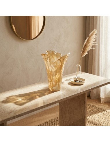 Honey Murano Glass Vase Whirlpool 