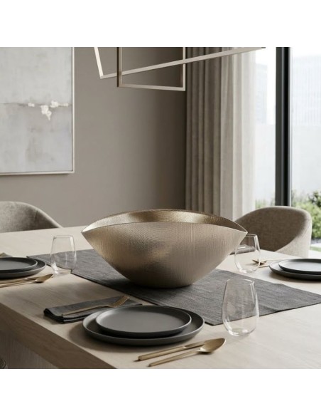 Burano Beige Rope Glass Centerpiece OL01726 ONLYLUX