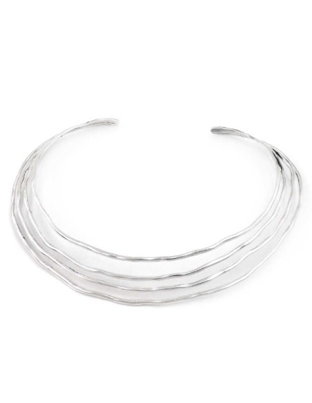 Collana Linee Ondulate in Argento 925