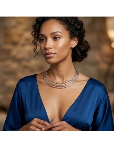 Collana Linee Ondulate in Argento 925