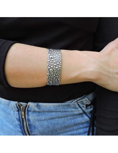 Bracciale Bollicine Fascia in Argento 925 
