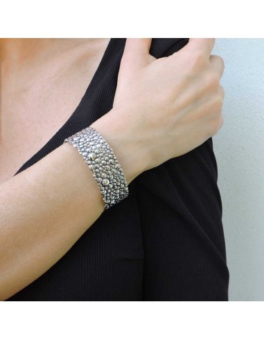 Bracciale Bollicine Fascia in Argento 925 