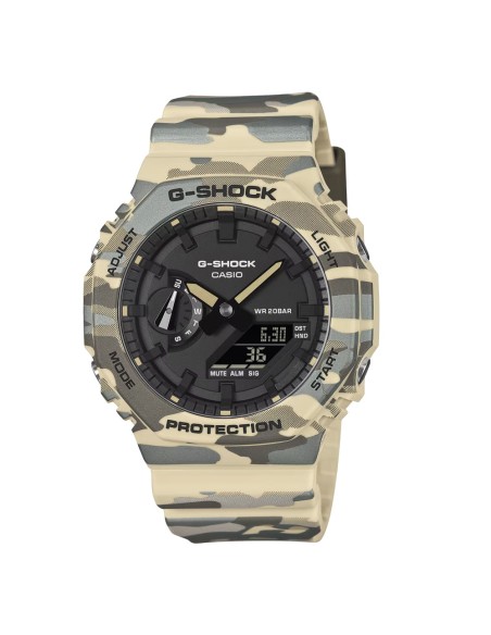 Casio G-Shock Orologio da Polso Analogico Digitale da Uomo Camouflage Mimetico GA-2100CM-5AER