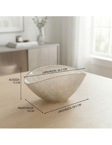 Burano Beige Rope Cup Centerpiece OL01725 ONLYLUX