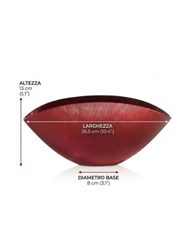 Burano Bright Red Cup Centerpiece OL01731 ONLYLUX