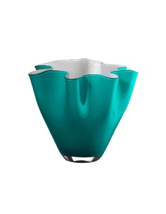 ONLYLUX Blue Bubble Glass Geode Vase OL03165