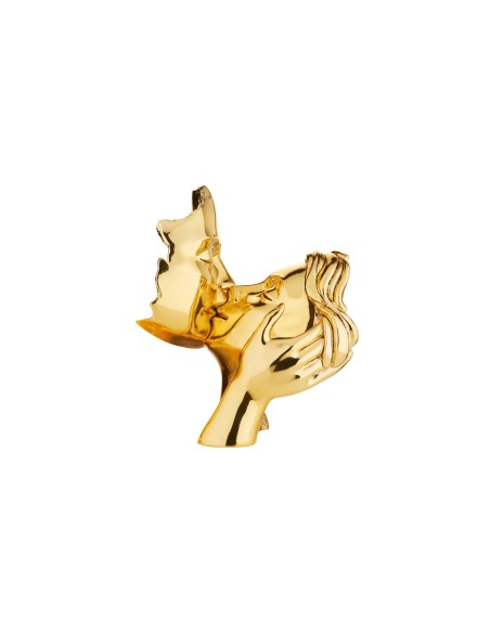 The Faces of Love Sculpture in Gold Plated Resin 