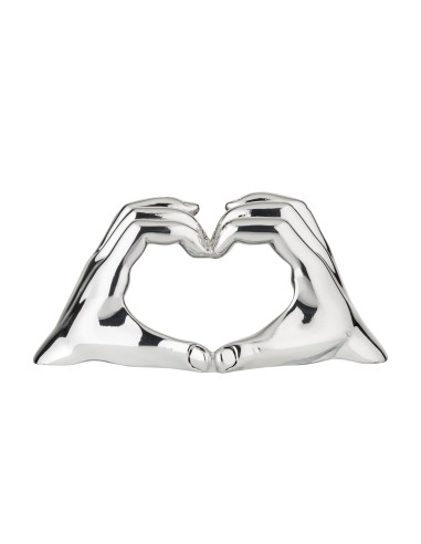 With All My Heart Sculpture in Silver Plated...