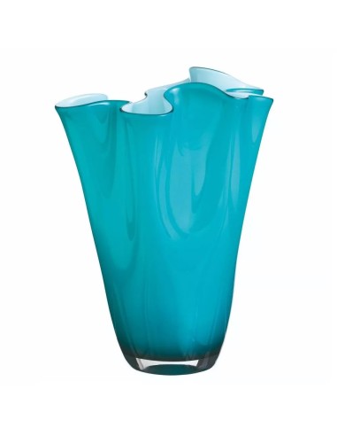 Vaso Wave Opale in Vetro Soffiato Verde Baltico...