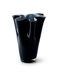 Vaso Wave in Vetro Soffiato Nero OL00230 ONLYLUX