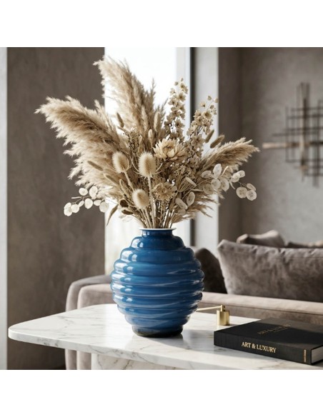 Vase Ringe Blau Orion OL03002 ONLYLUX