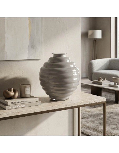 ONLYLUX Graue Ringvase OL02998