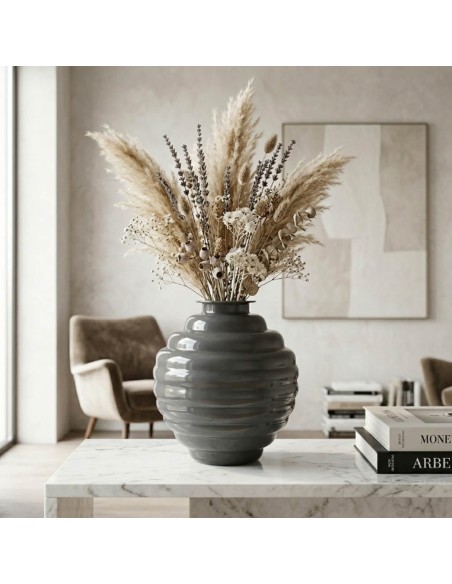 ONLYLUX Grey Ring Vase OL02998