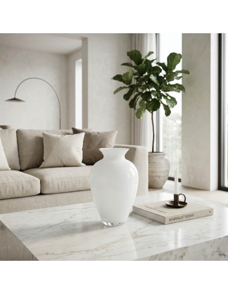 Vaso Aurora Opale Bianco OL02092 ONLYLUX