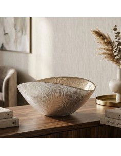Burano Silver and Beige Rope Cup Centerpiece OL03418 ONLYLUX 2