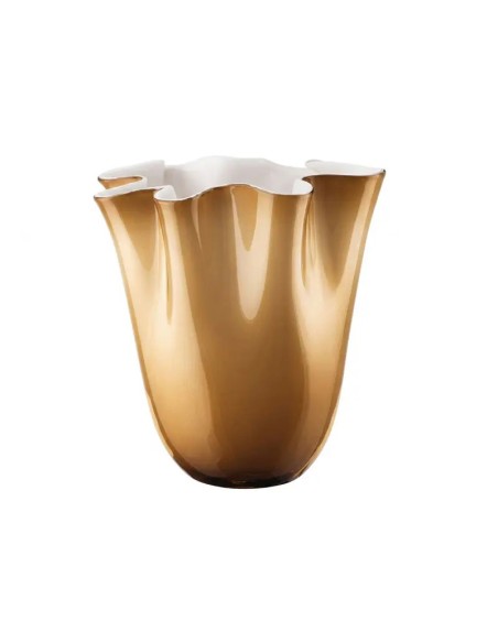 Vaso Wave Opale Fumé in Vetro Soffiato OL03187 ONLYLUX