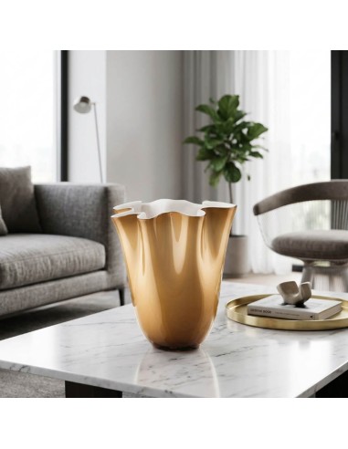 Vaso Wave Opale Fumé in Vetro Soffiato OL03187...