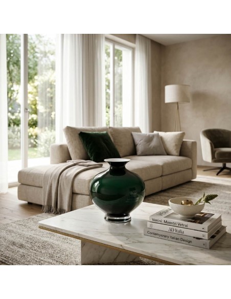 Aurora Vase Forest Green H. 30 OL02335 ONLYLUX