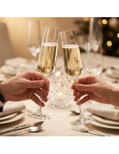 Bicchieri Champagne in Cristallo Ocean Set da 6  2