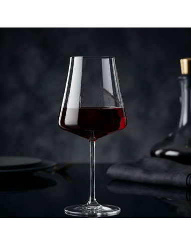Ocean Allure Bordeaux Crystal Wine Glasses Set...
