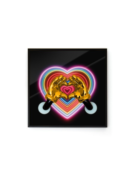 Wall He-Art Neon Quadro Decorativo Pop Art 