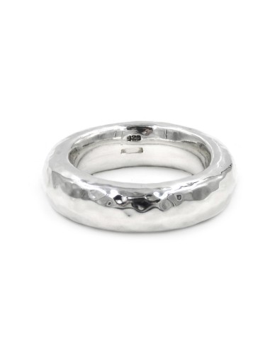 Anello Fedone in Argento 925 Martellato