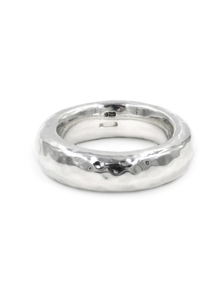 Anello Fedone in Argento 925 Martellato