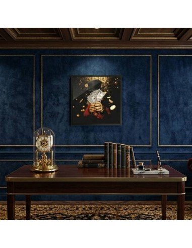 Dream Big Gold Money Rain Quadro Decorativo 