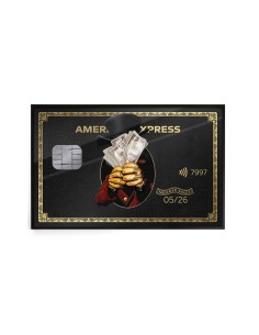 Dream Big Black Credit Card Decorative Panel 