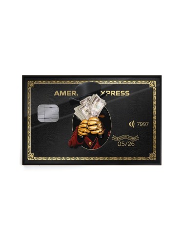 Dream Big Black Credit Card Decorative Panel 
