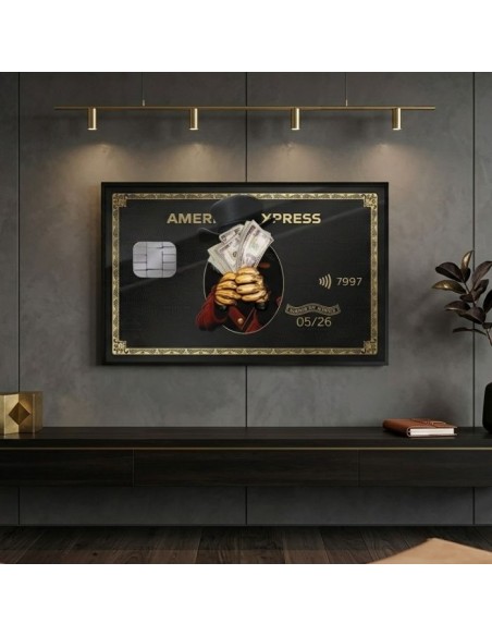 Dream Big Black Credit Card Decorative Panel 