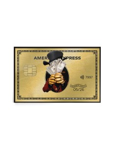 Dream Big Golden Credit Card Decorative Panel 