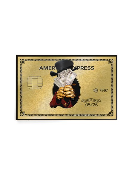 Dream Big Golden Credit Card Decorative Panel 