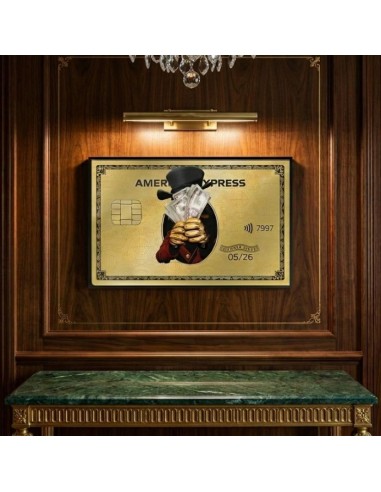 Dream Big Golden Credit Card Decorative Panel 