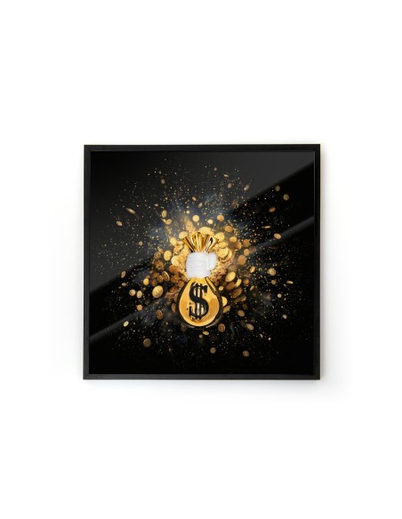 Money Bag Firework Quadro Decorativo 