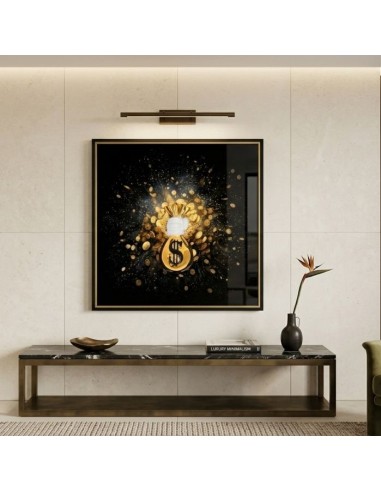 Money Bag Firework Pop Art Decorative Panel