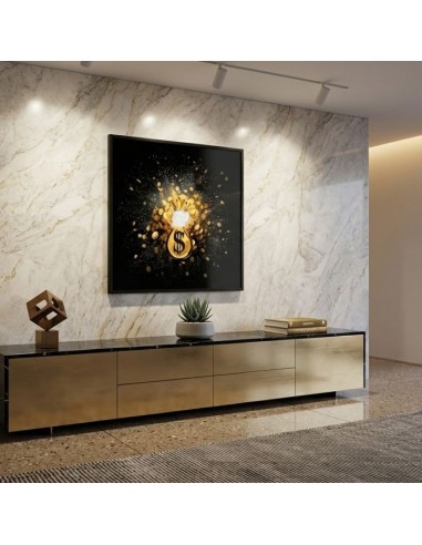 Money Bag Firework Pop Art Decorative Panel