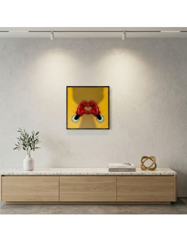 Wall He-Art Gelb/Rot Dekoratives Pop-Art-Paneel...