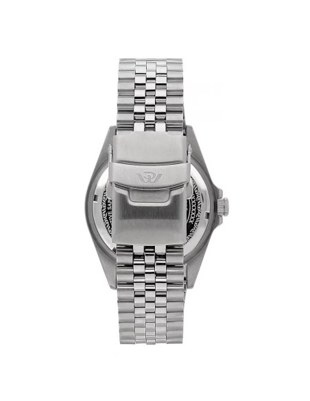 Philip Watch Caribe Sport Herrenarmbanduhr Blau-Rote Lünette Schwarzes Zifferblatt