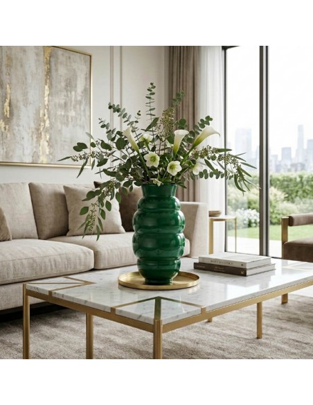 Vaso Ninfa Verde Smeraldo H. 41 OL03383 ONLYLUX