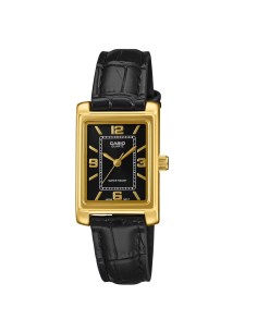 Casio Women's Analogue Wristwatch with Gold Case Black...