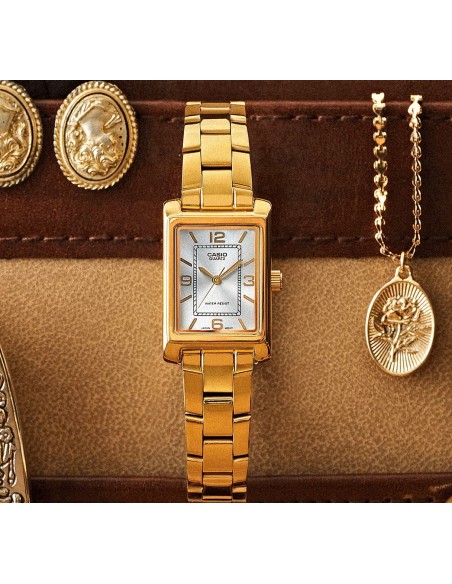 Casio Orologio da Polso Analogico da Donna Cassa in Acciaio Dorato LTP-1234PG-7AEG