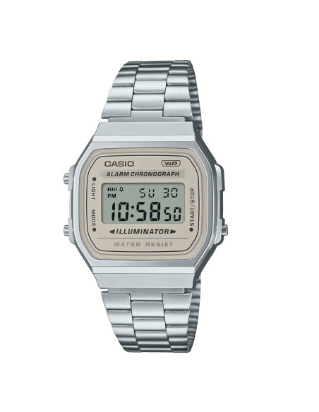 Casio Orologio da Polso Digitale Unisex Quadrante Grigio Vintage Collection A168WA-8YES