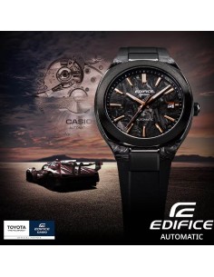Casio Edifice Men's Automatic Wristwatch Black Carbon...